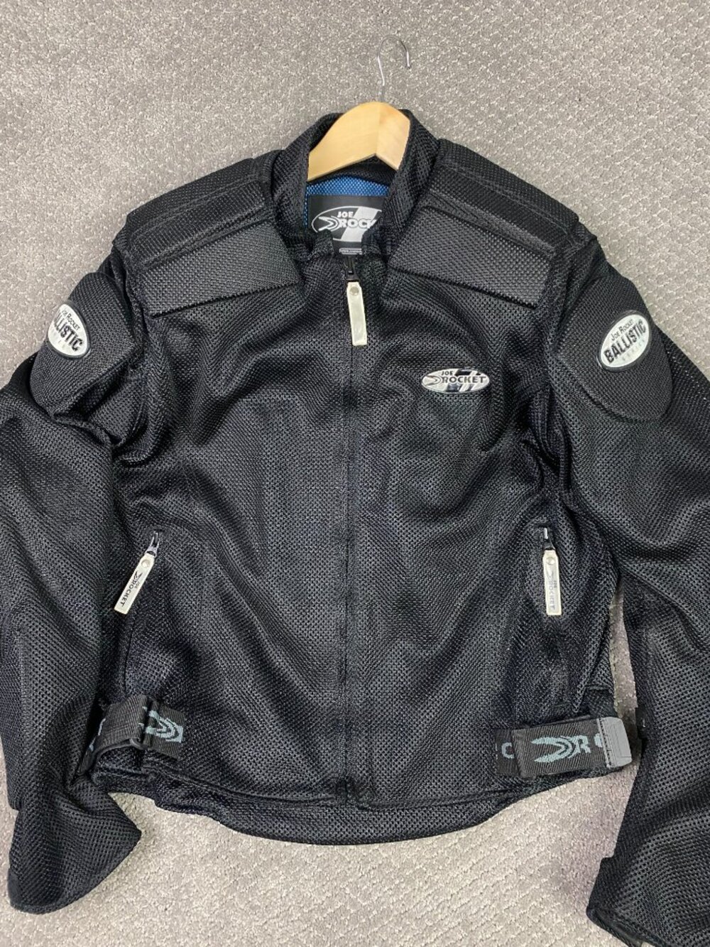 Joe Rocket Jacket Mens Medium Black Armor Riding Ballistic Series Mesh